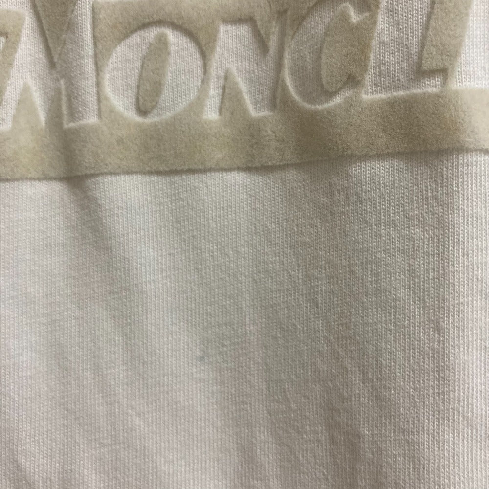 モンクレール フロッキーロゴプリント コットンTシャツ