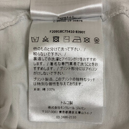モンクレール フロッキーロゴプリント コットンTシャツ
