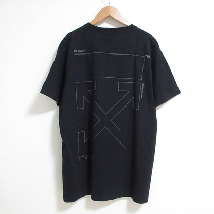 オフホワイト バックアローロゴ コットンTシャツ