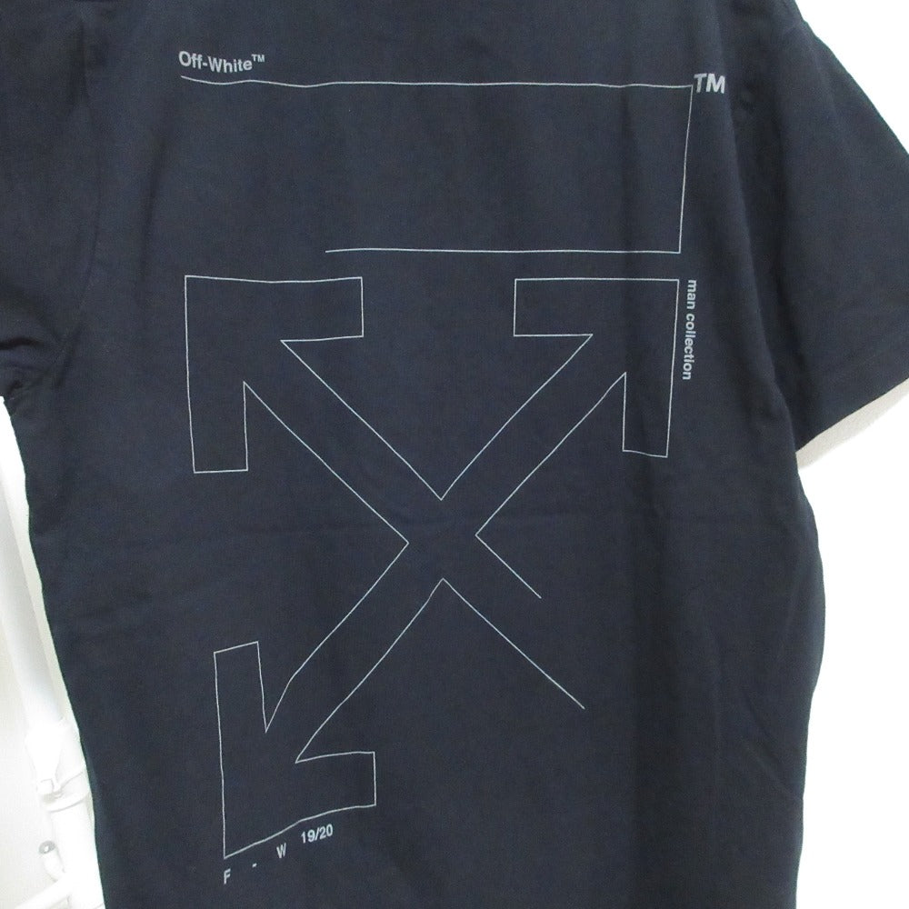 オフホワイト バックアローロゴ コットンTシャツ