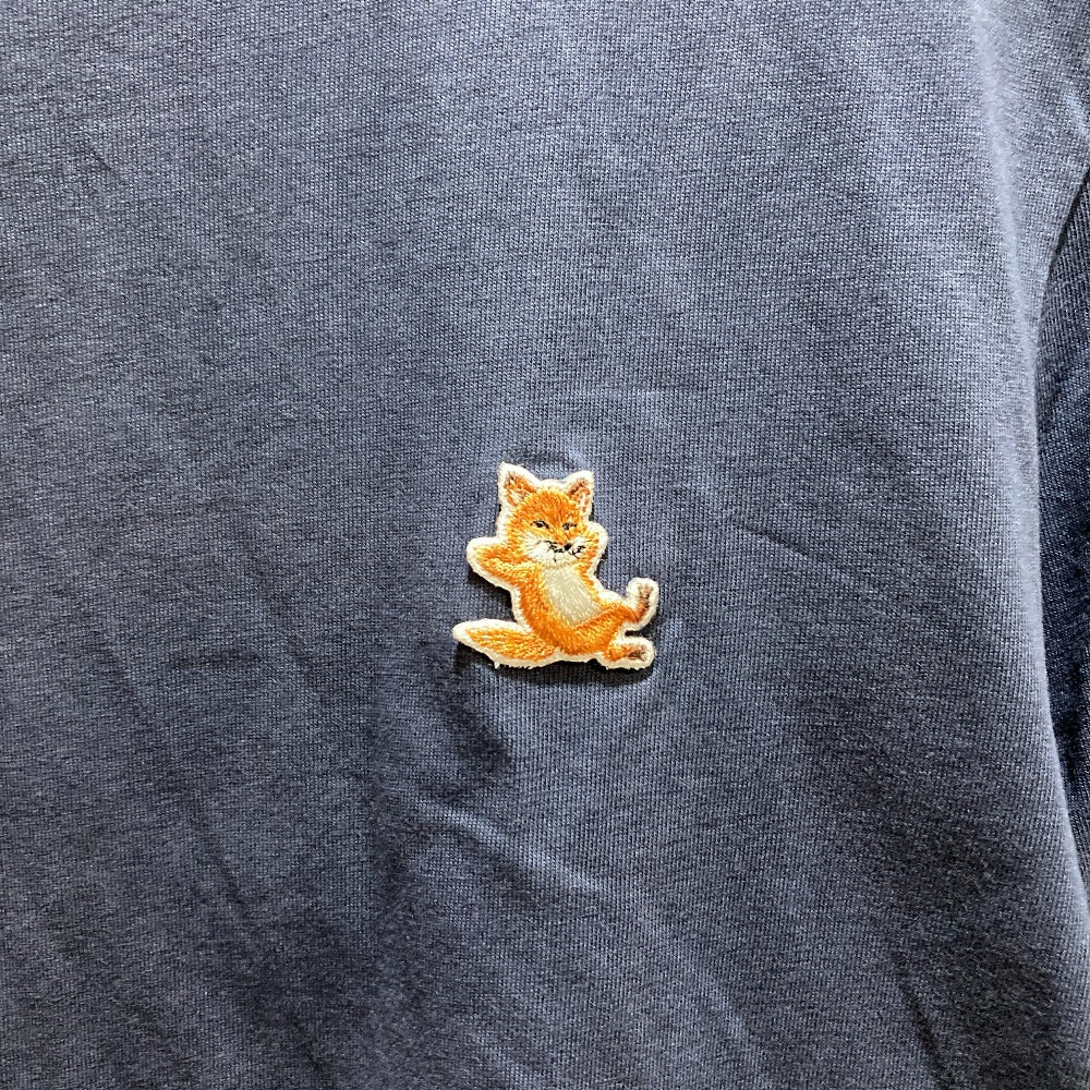 メゾンキツネ チラックスフォックス 刺繍パッチロゴTシャツ コットン Tシャツ