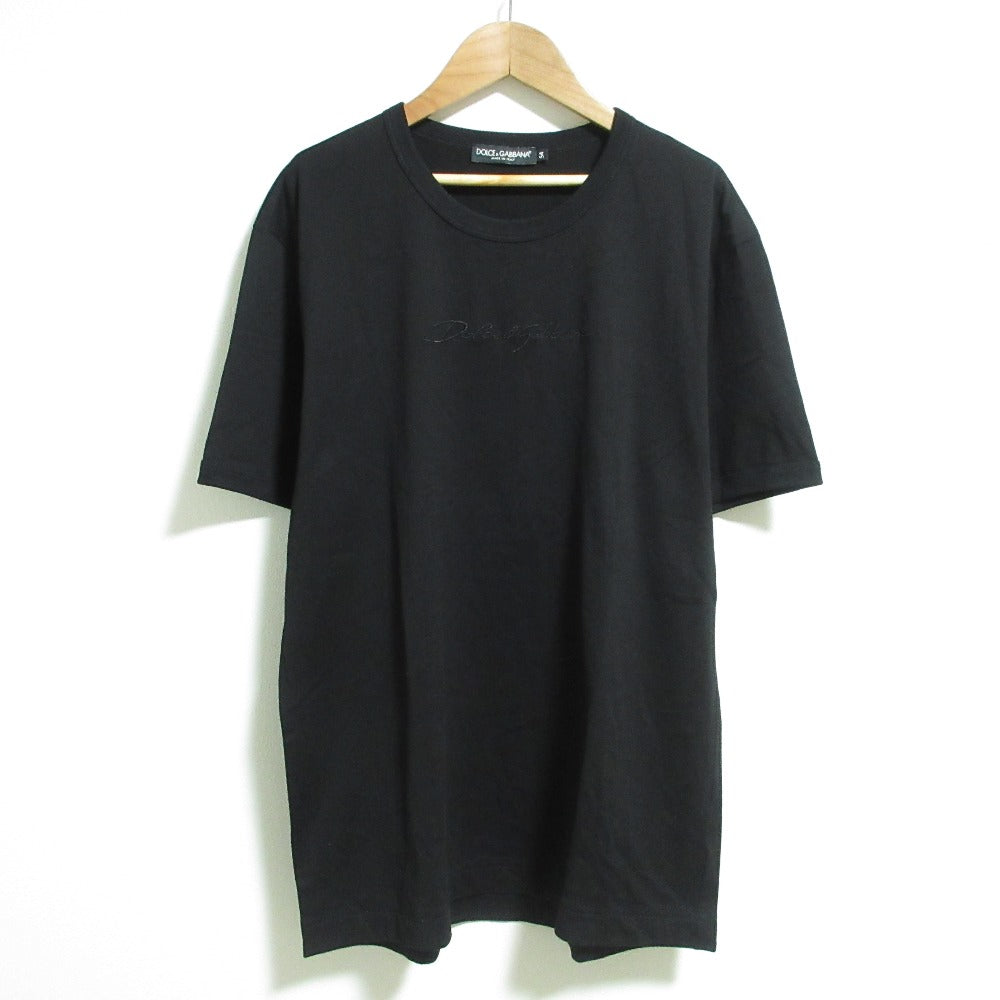 ドルチェ＆ガッバーナ ロゴ刺繍 コットンTシャツ