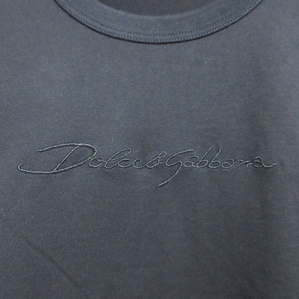 ドルチェ＆ガッバーナ ロゴ刺繍 コットンTシャツ