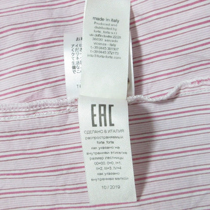 フォルテフォルテ ストライプコットンシャツワンピース