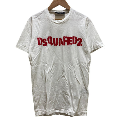 ディースクエアード ロゴプリント コットンTシャツ