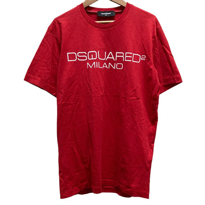 ディースクエアード ロゴプリント コットンTシャツ