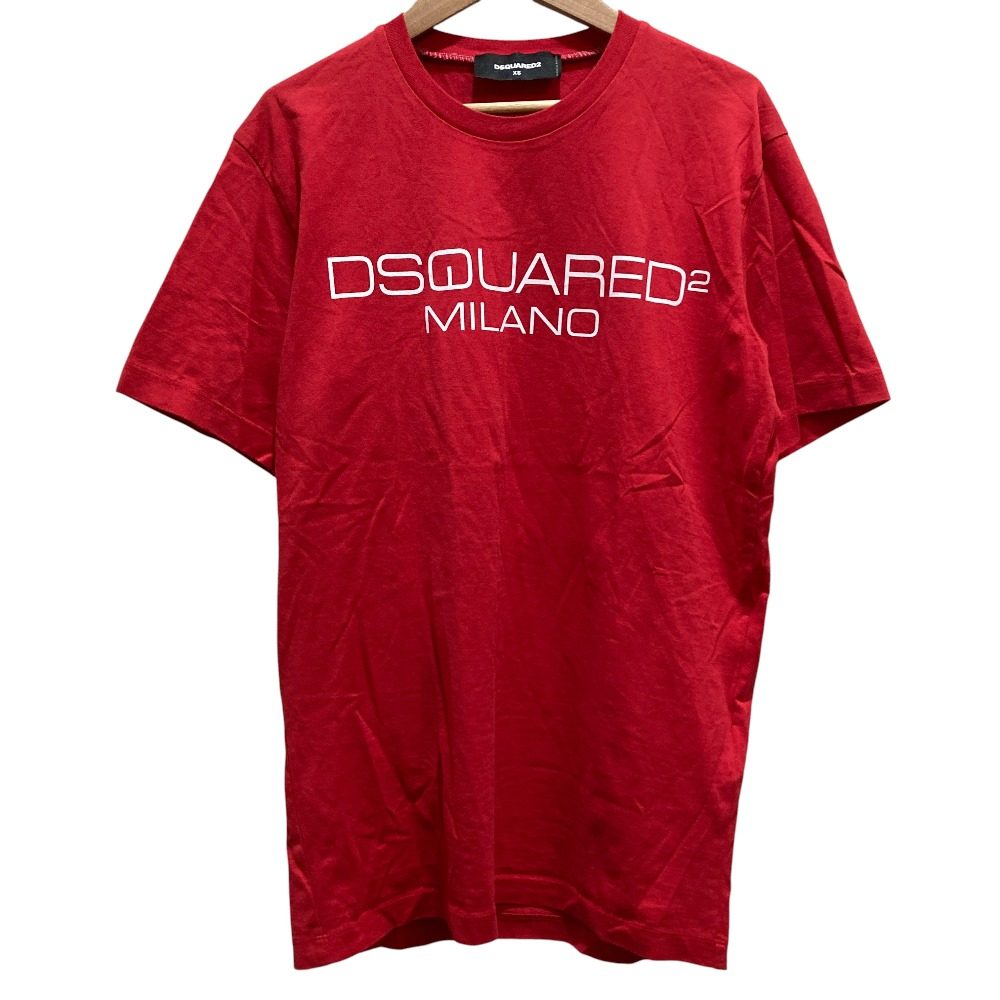 ディースクエアード ロゴプリント コットンTシャツ