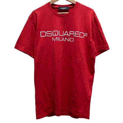 ディースクエアード ロゴプリント コットンTシャツ