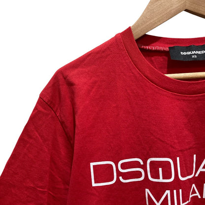 ディースクエアード ロゴプリント コットンTシャツ