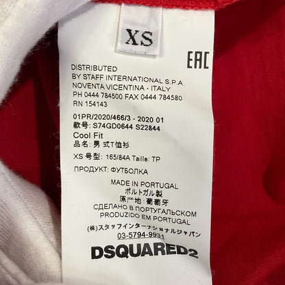 ディースクエアード ロゴプリント コットンTシャツ