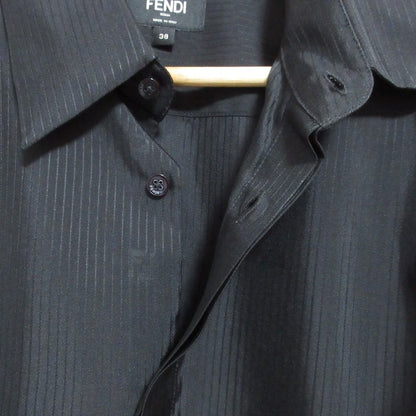 フェンディ シャドーストライプFF柄シャツ