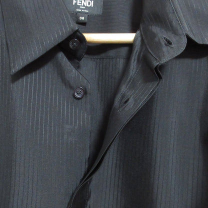 フェンディ シャドーストライプFF柄シャツ