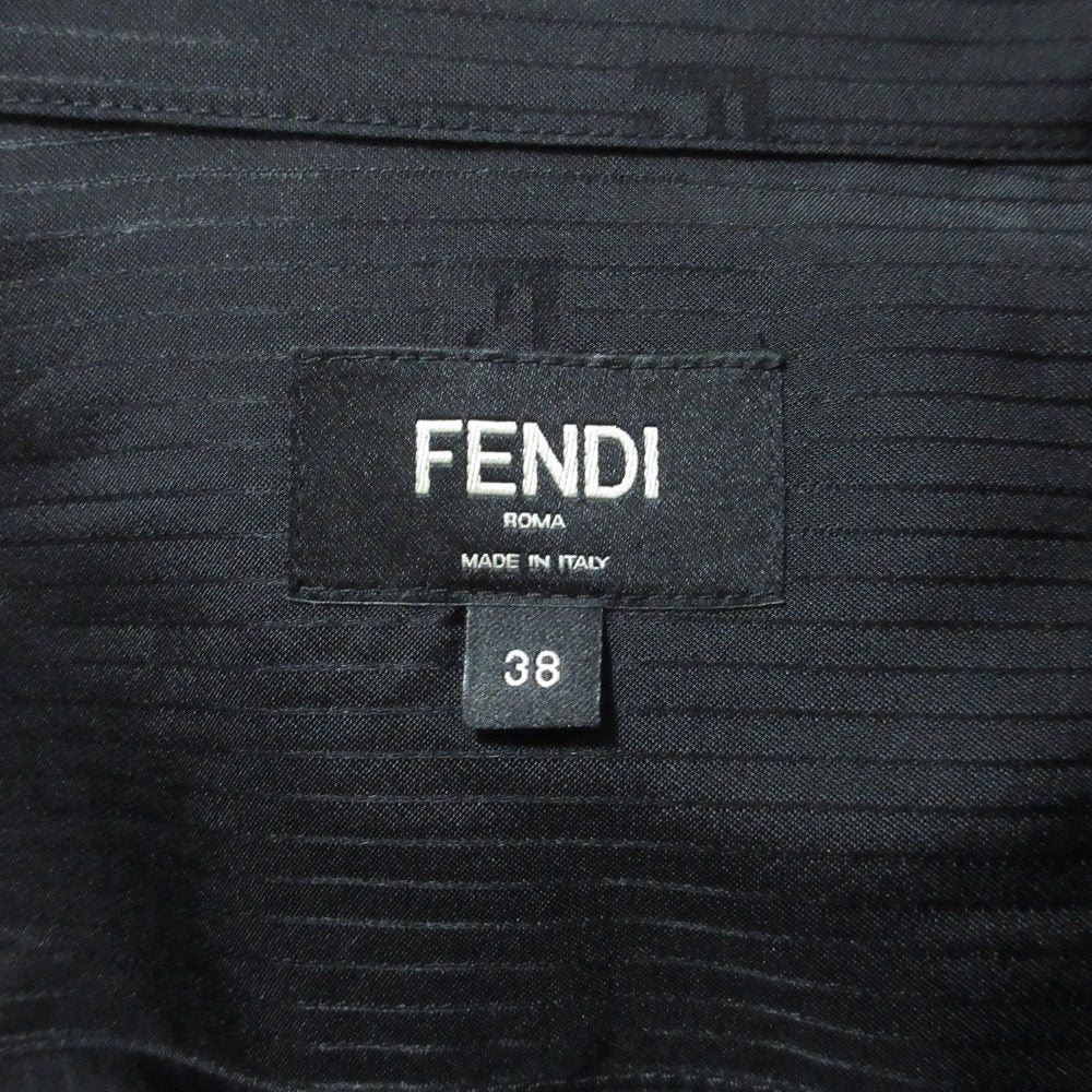 フェンディ シャドーストライプFF柄シャツ