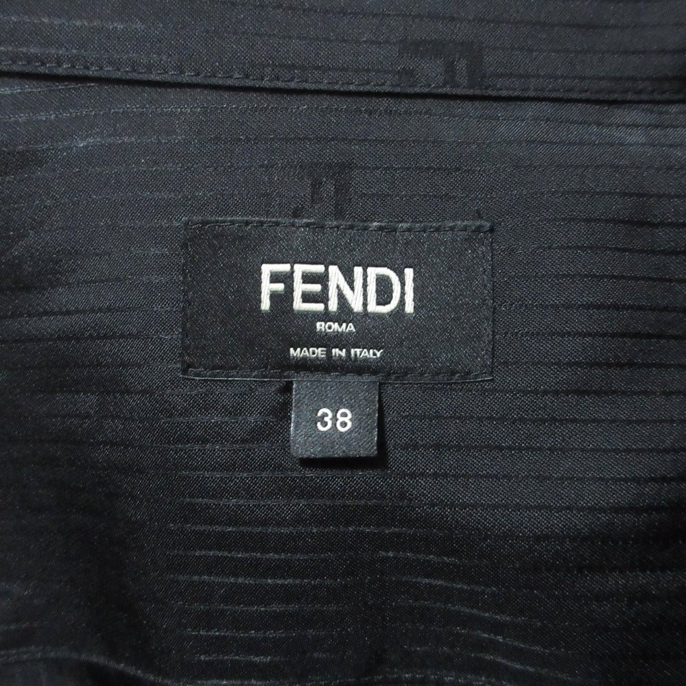 フェンディ シャドーストライプFF柄シャツ