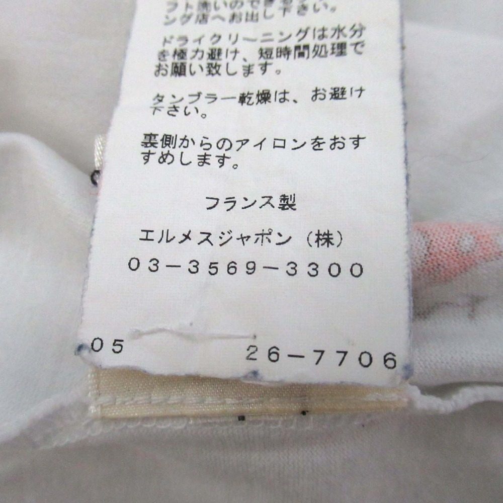 エルメス カチナプリント コットンTシャツ36