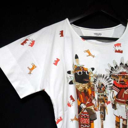 エルメス カチナプリント コットンTシャツ36