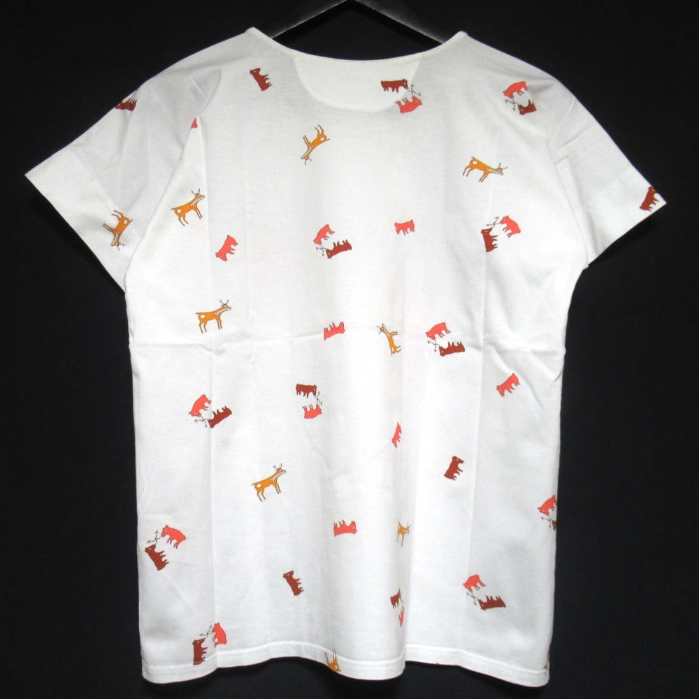 エルメス カチナプリント コットンTシャツ36