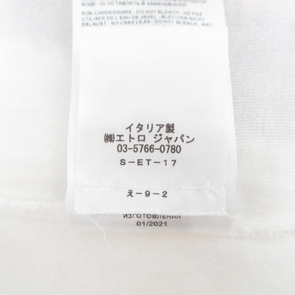 エトロ ベルベットロゴ コットンTシャツ