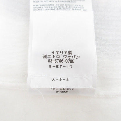 エトロ ベルベットロゴ コットンTシャツ