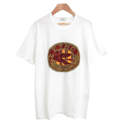 エトロ ベルベットロゴ コットンTシャツ