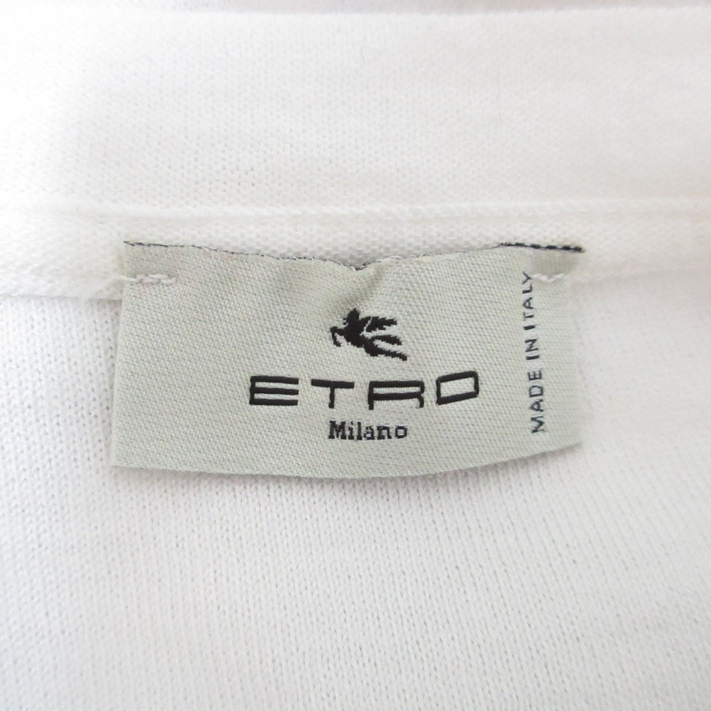エトロ ベルベットロゴ コットンTシャツ