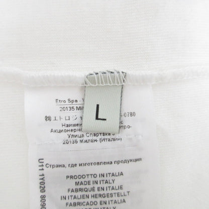 エトロ ベルベットロゴ コットンTシャツ