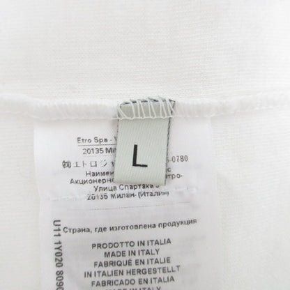 エトロ ベルベットロゴ コットンTシャツ