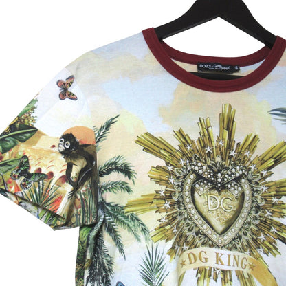 ドルチェ＆ガッバーナ DG KING プリント半袖Tシャツ