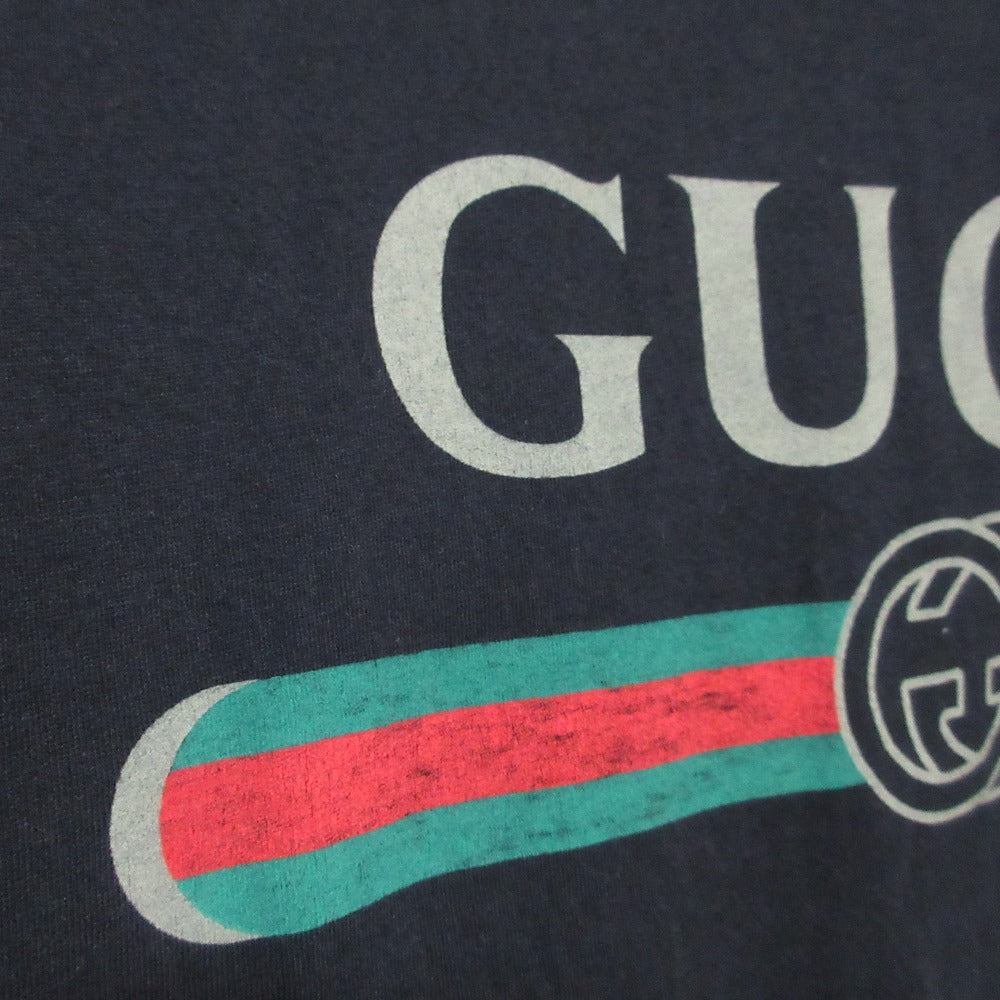 グッチ クラシックロゴ ウォッシュド オーバーサイズTシャツ