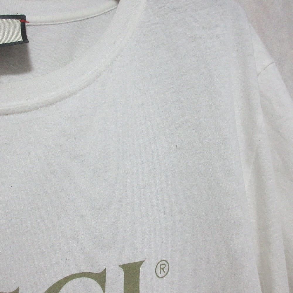 グッチ クラシックロゴ コットン Tシャツ