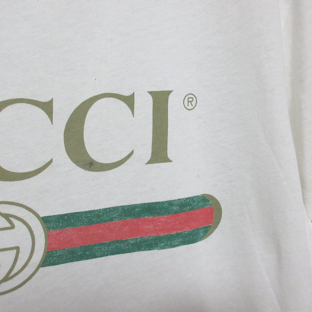グッチ クラシックロゴ コットン Tシャツ