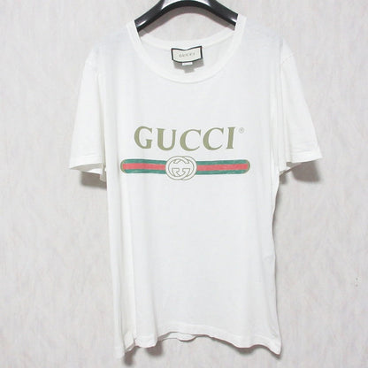 グッチ クラシックロゴ コットン Tシャツ
