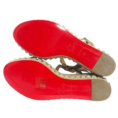 クリスチャンルブタン スタッズレザーサンダル