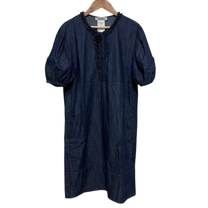 マックスマーラ S Max Mara フリルデニムワンピース