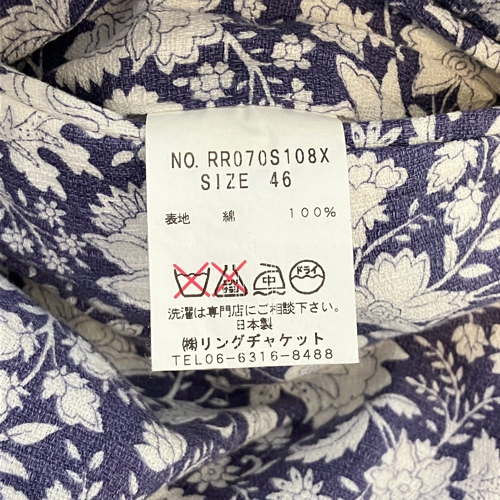 リングジャケット 花柄セットアップ