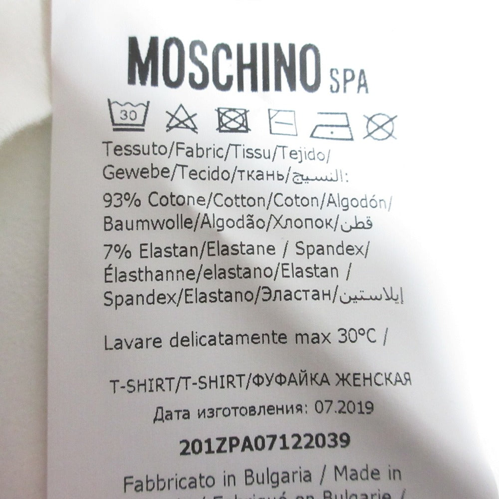 モスキーノ ロゴプリント コットンTシャツ