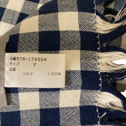 マーガレットハウエル シルクチェックストール