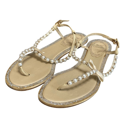 レネカオヴィラ パールTストラップサンダル