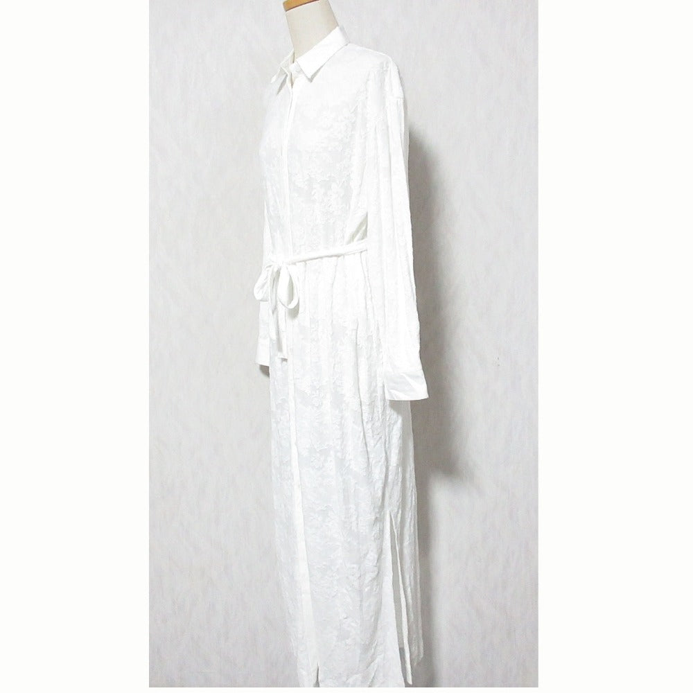 ロザリームーン Stretch Lace Gown コットン混紡ドレス