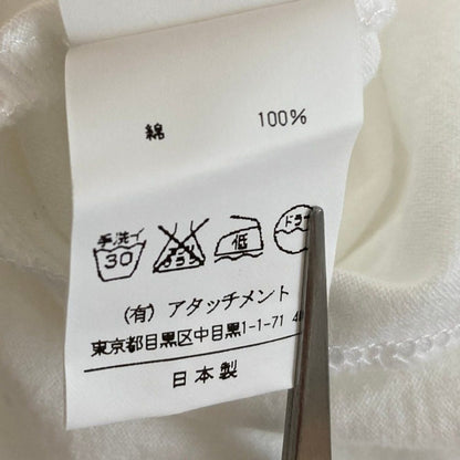 アタッチメント コットン半袖Tシャツ