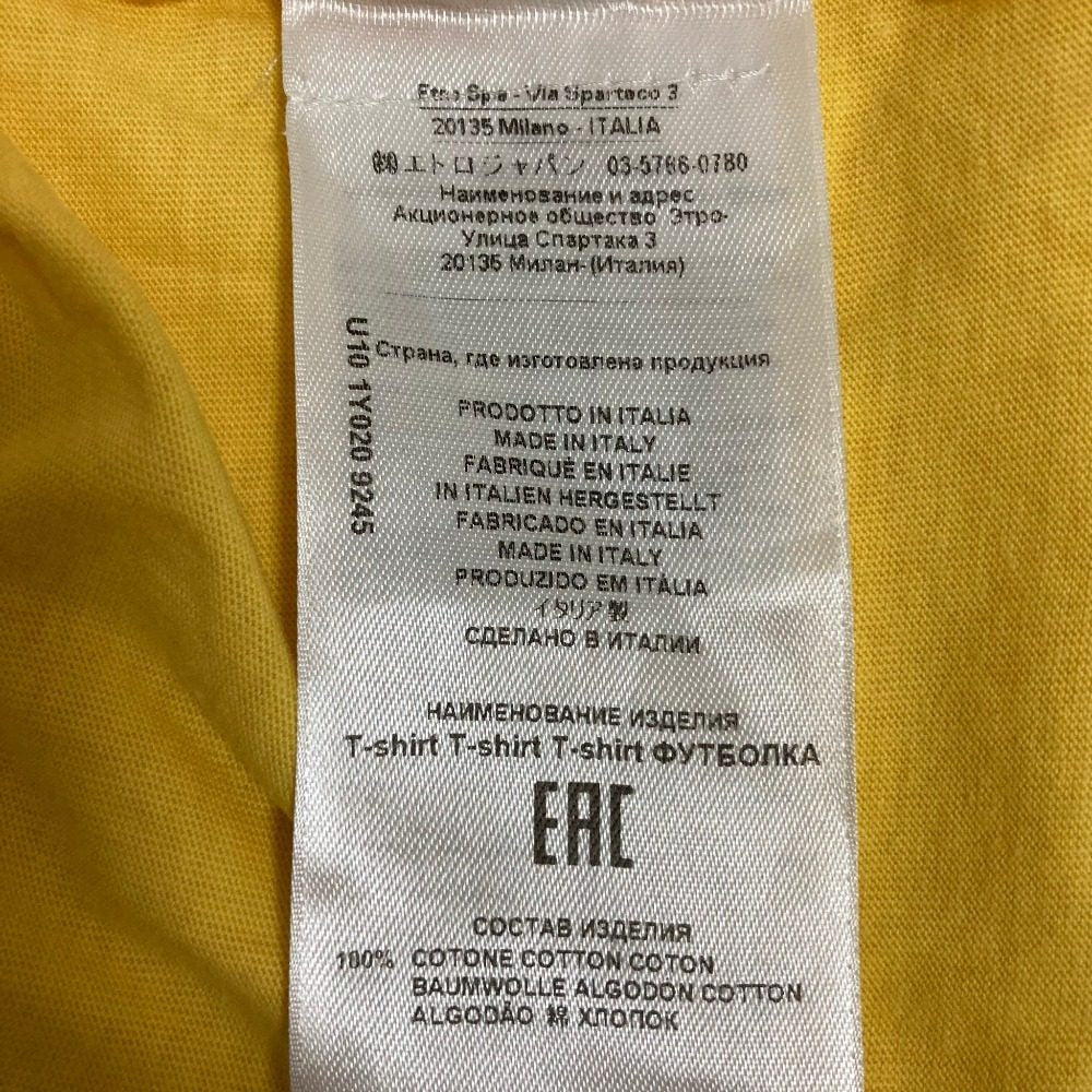 エトロ ペイズリー コットンTシャツ