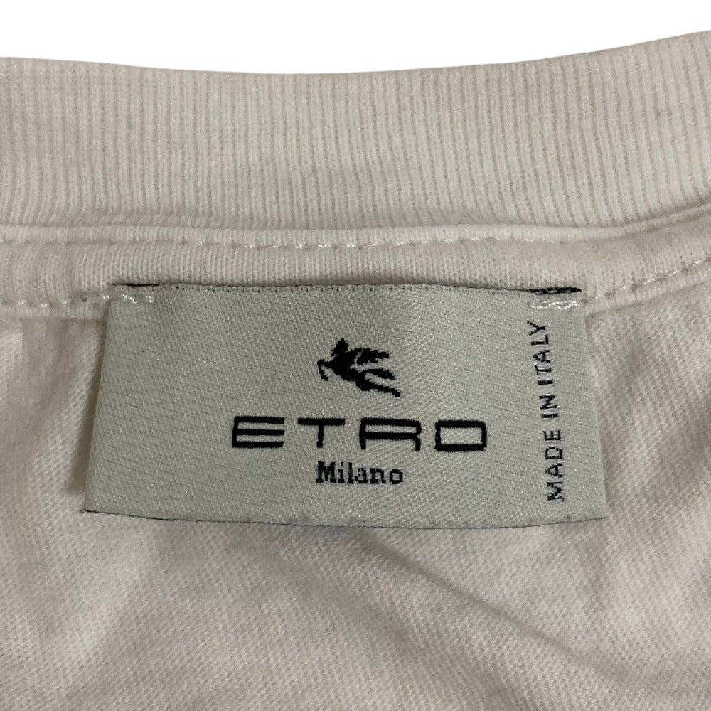 エトロ ロゴプリント コットン 半袖Tシャツ