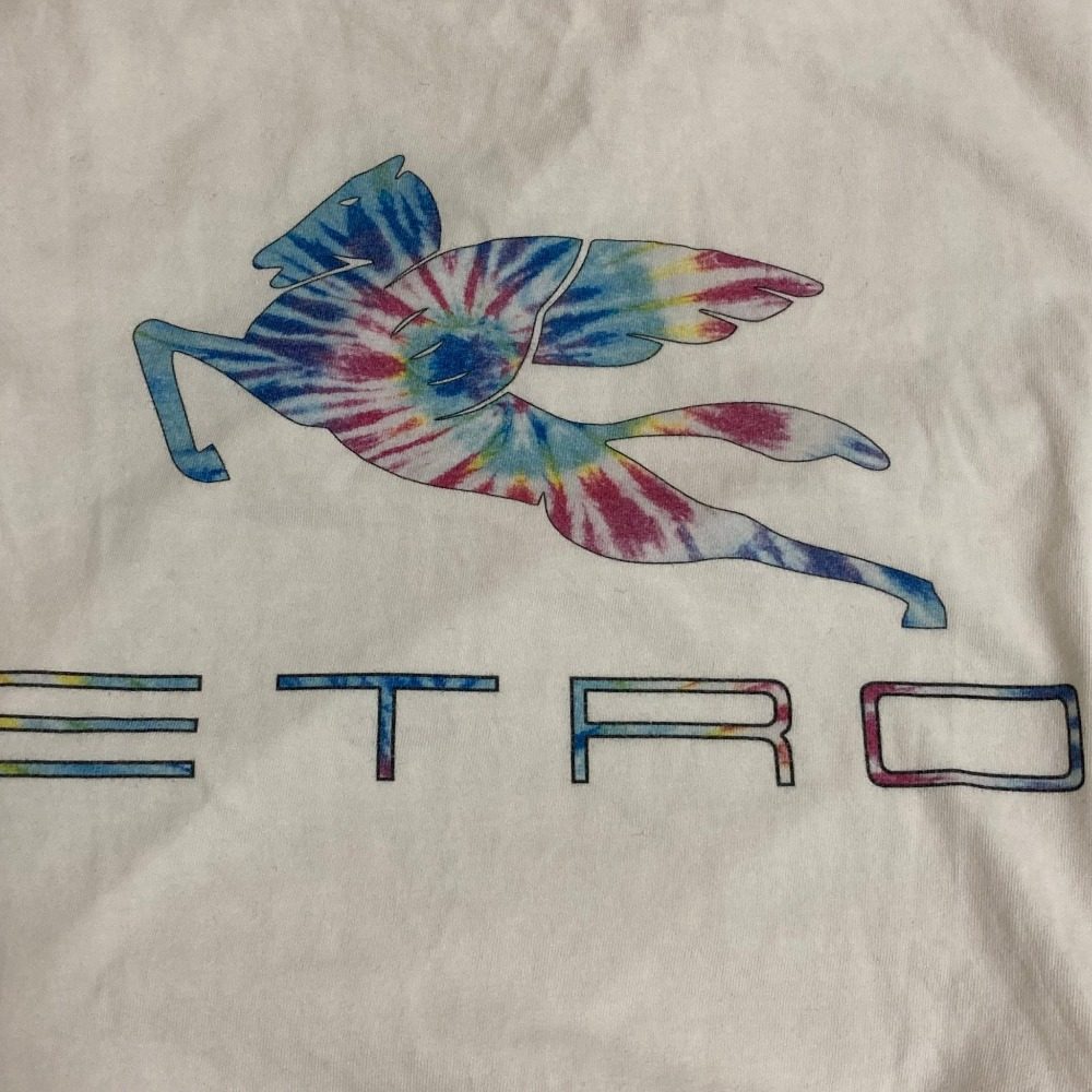エトロ ロゴプリント コットン 半袖Tシャツ