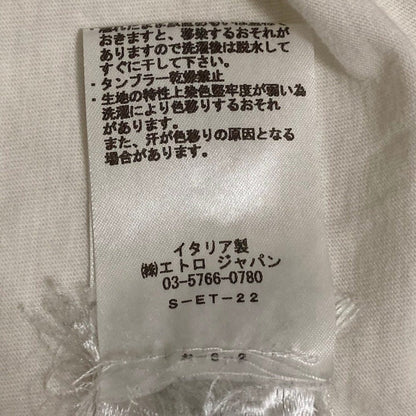 エトロ ロゴプリント コットン 半袖Tシャツ