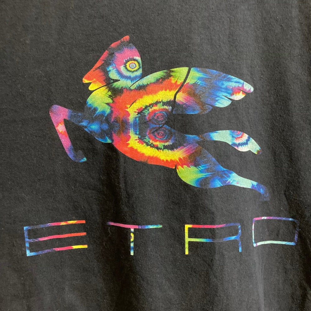 エトロ ペガサスプリント コットンTシャツ