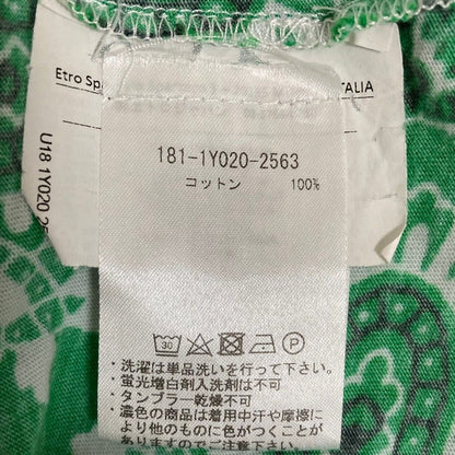 エトロ ペイズリー柄コットンTシャツ