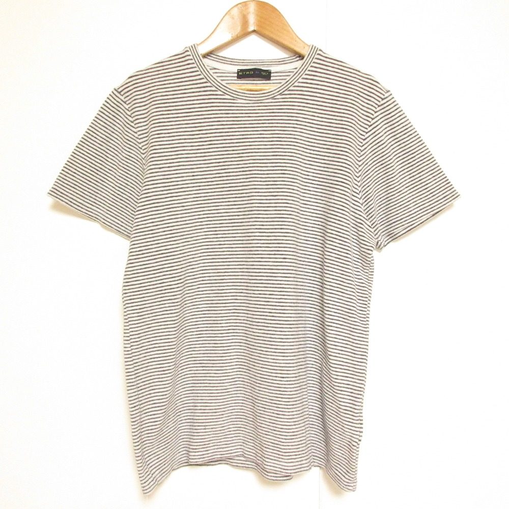 エトロ パイル ボーダー 半袖Tシャツ