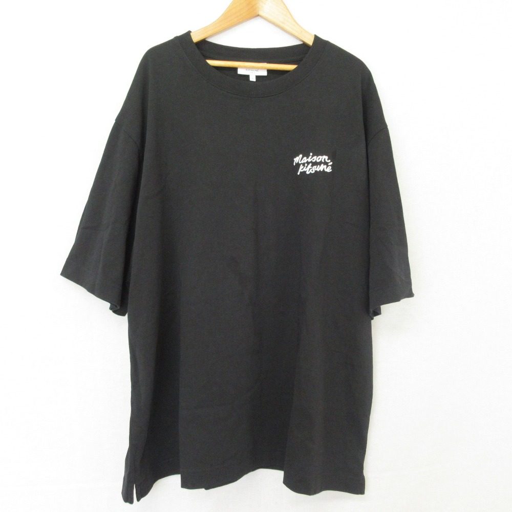 メゾンキツネ Handwriting Embroidery コットンTシャツ