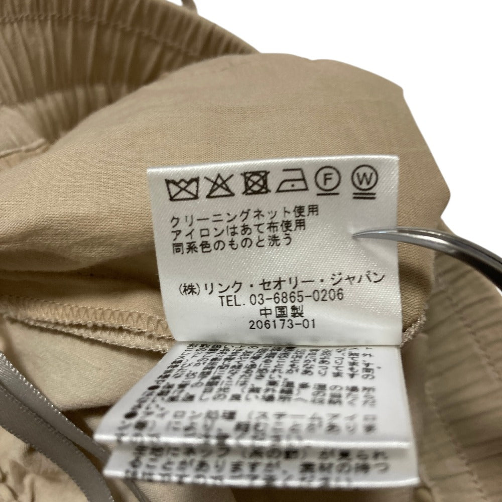 セオリーリュクス Eco Crunch Wash リネンワイドパンツ
