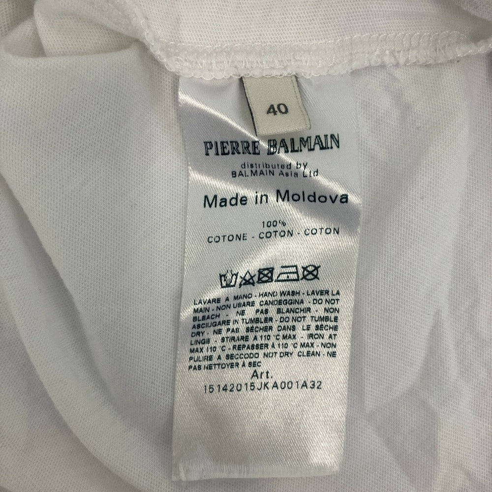 ピエールバルマン フェニックスプリント コットン半袖Tシャツ